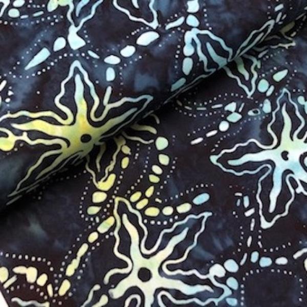 BLUE - Ocean Floor - Batikstoff aus Indonesien